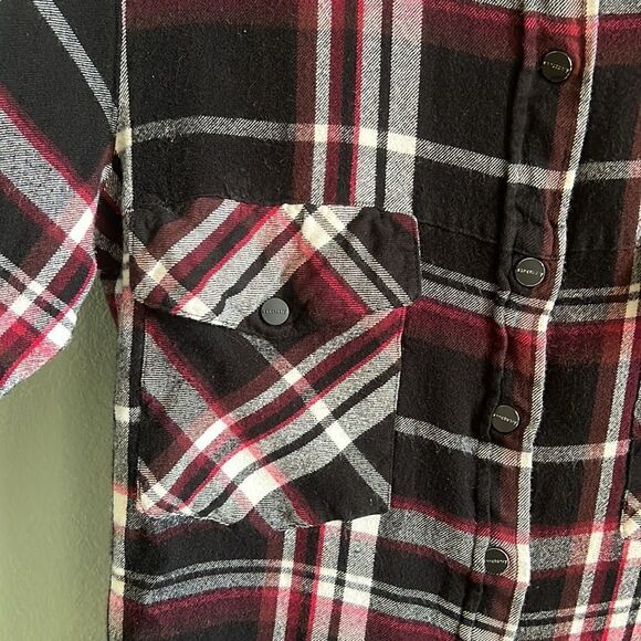 Revolve Sanctuary Boyfriend Plaid Roll Sleeve Flannel - Picture 2 of 6